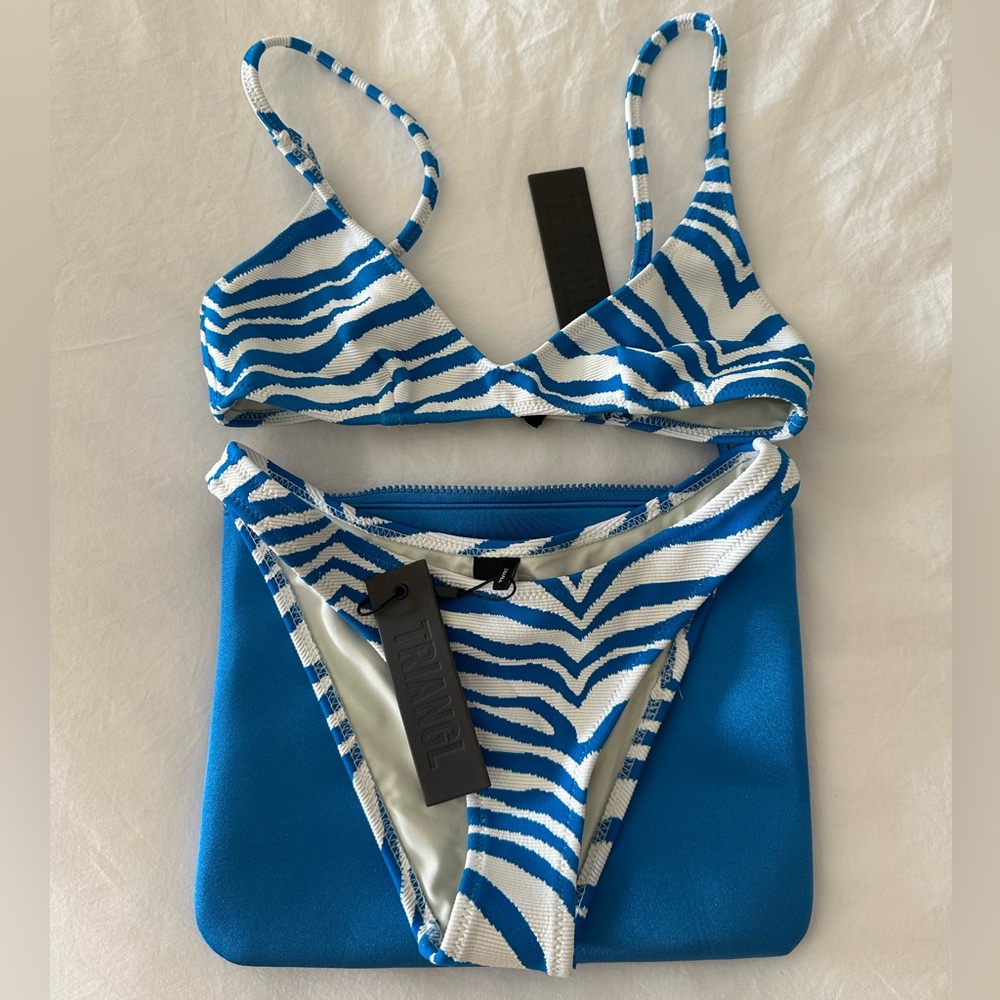 Triangl Maia zebra splash bikini set
